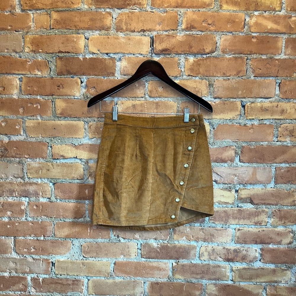 Tobi + Corduroy Skirt + Tan + Small